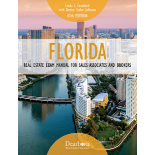 Florida Real Estate Exam Manual Printed Outline with 500 Question